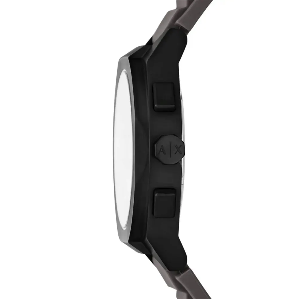 Armani Exchange Sync Chronograph Grey Leather Mens Watch detail 3