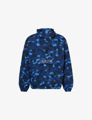 A BATHING APE Camo-Print Hooded Shell Jacket