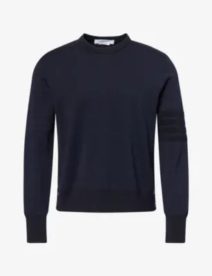 THOM BROWNE Milano Crew-Neck Wool, Linen And Cotton Jumper