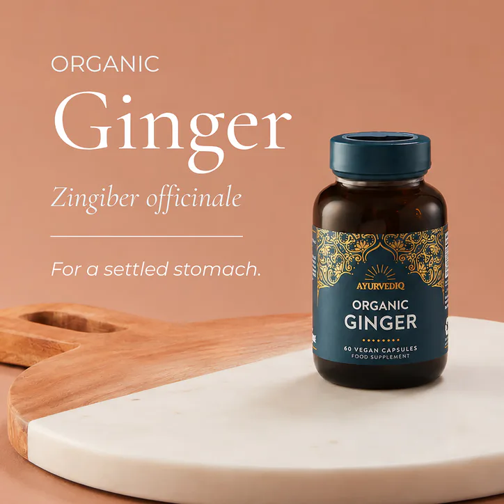 Ayurvediq Organic Ginger Caps - 60's Capsules, additional product view 3