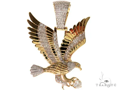 RINA - For Him CUSTOM Eagle Diamond Pendant 57658 in Rose Gold – Pendant