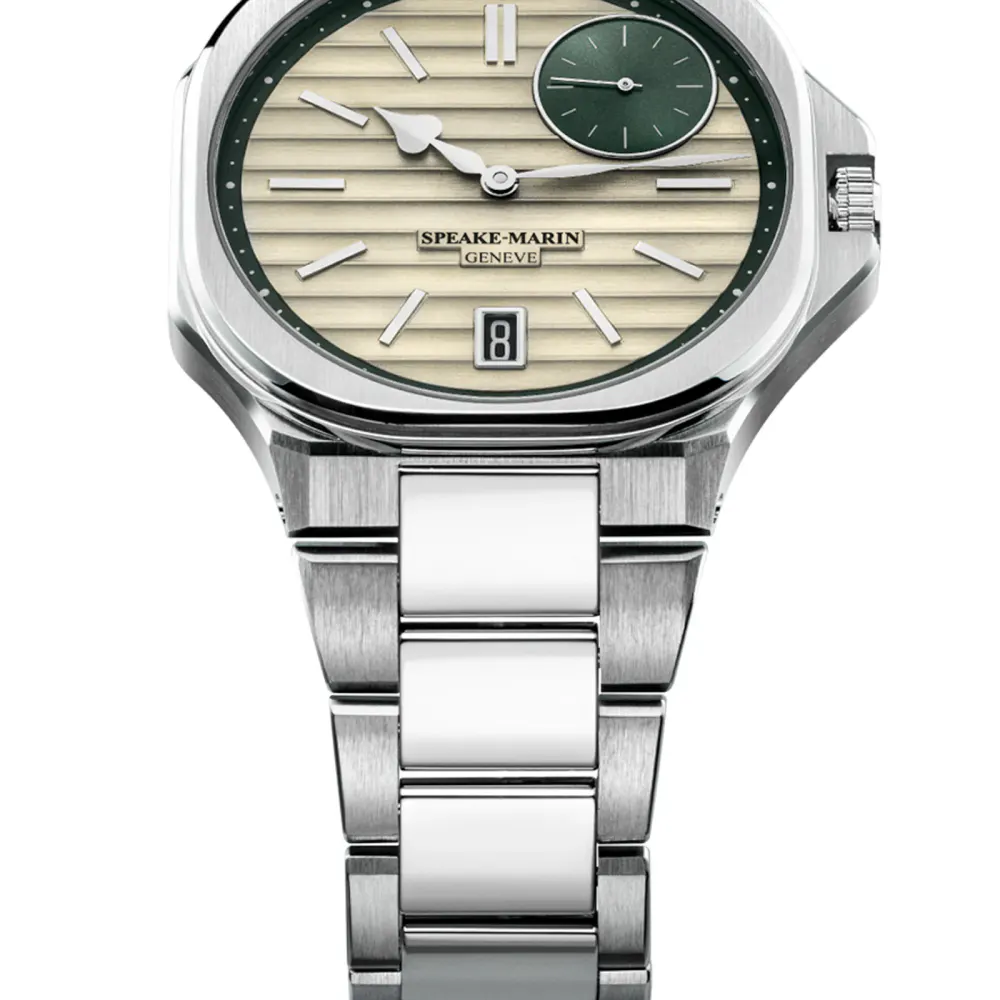 Speake Marin Ripples Dune Date Limited Edition 40.3mm Mens Watch in Cream, additional product view 2