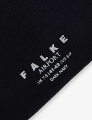 FALKE Aiport Knee-Length Stretch Wool-Blend Socks - 10.5-11 detail 2