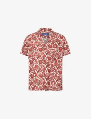 ARRELS BARCELONA Kabak Graphic-Print Woven Shirt