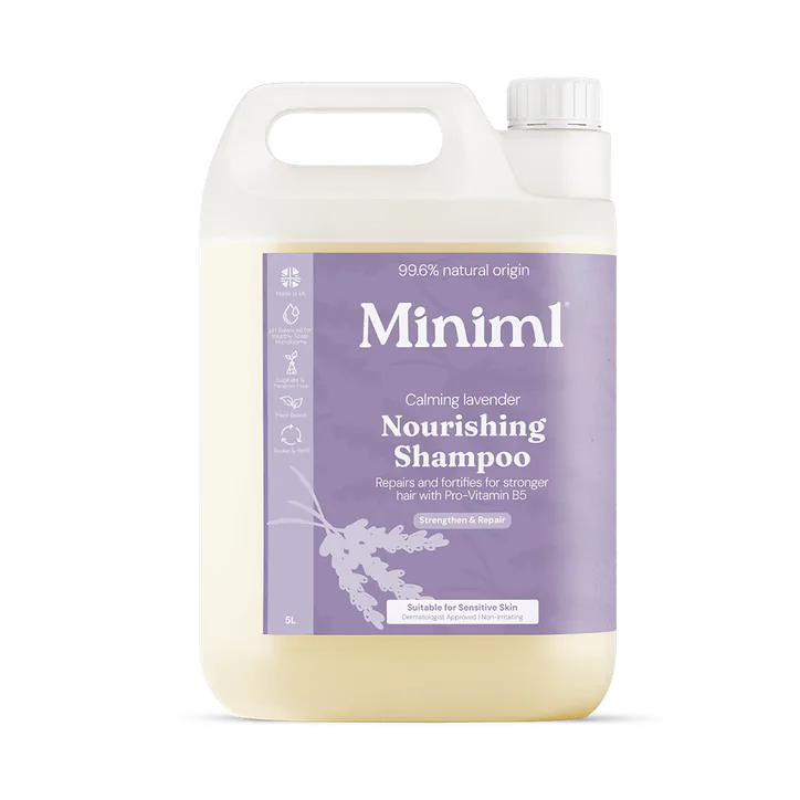 Miniml Nourishing Shampoo for Dry Hair Calming Lavender 5L Refill
