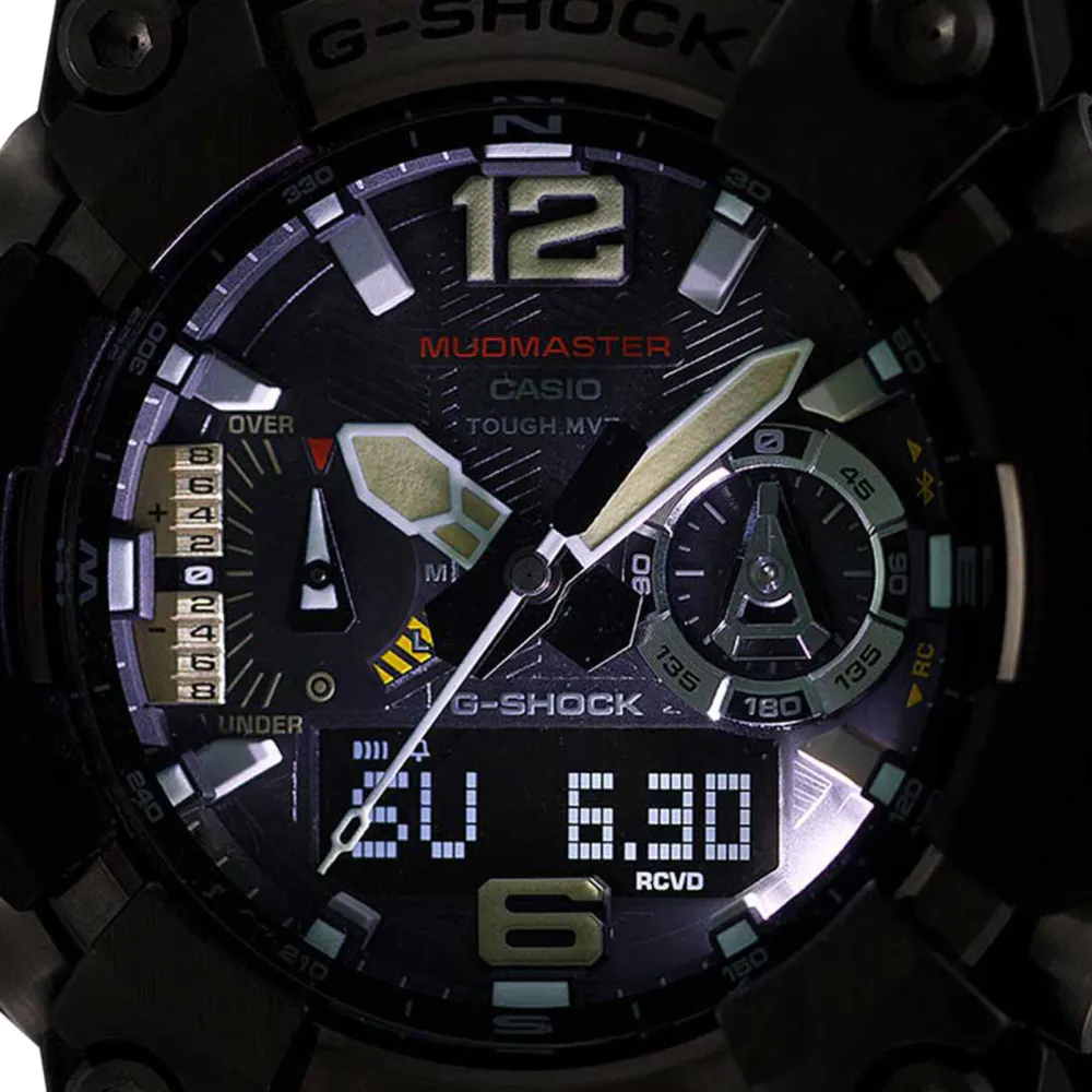Casio G-SHOCK Mudmaster 58.5mm Mens Watch Black detail 3