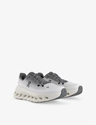 ON Cloudtilt Cushioned-Sole Woven Low-Top Trainers - EUR 41 / 7 UK MEN in ROCK IVORY, additional product view 3