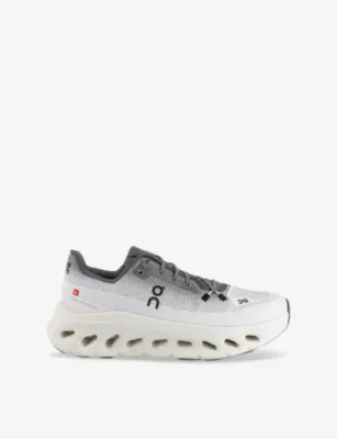 ON Cloudtilt Cushioned-Sole Woven Low-Top Trainers - EUR 41 / 7 UK MEN in ROCK IVORY – Mens | Trainers | Lace up trainers