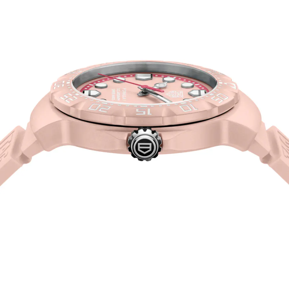 TAG Heuer Formula 1 Solargraph Limited Edition 38mm Unisex Watch Pink detail 2