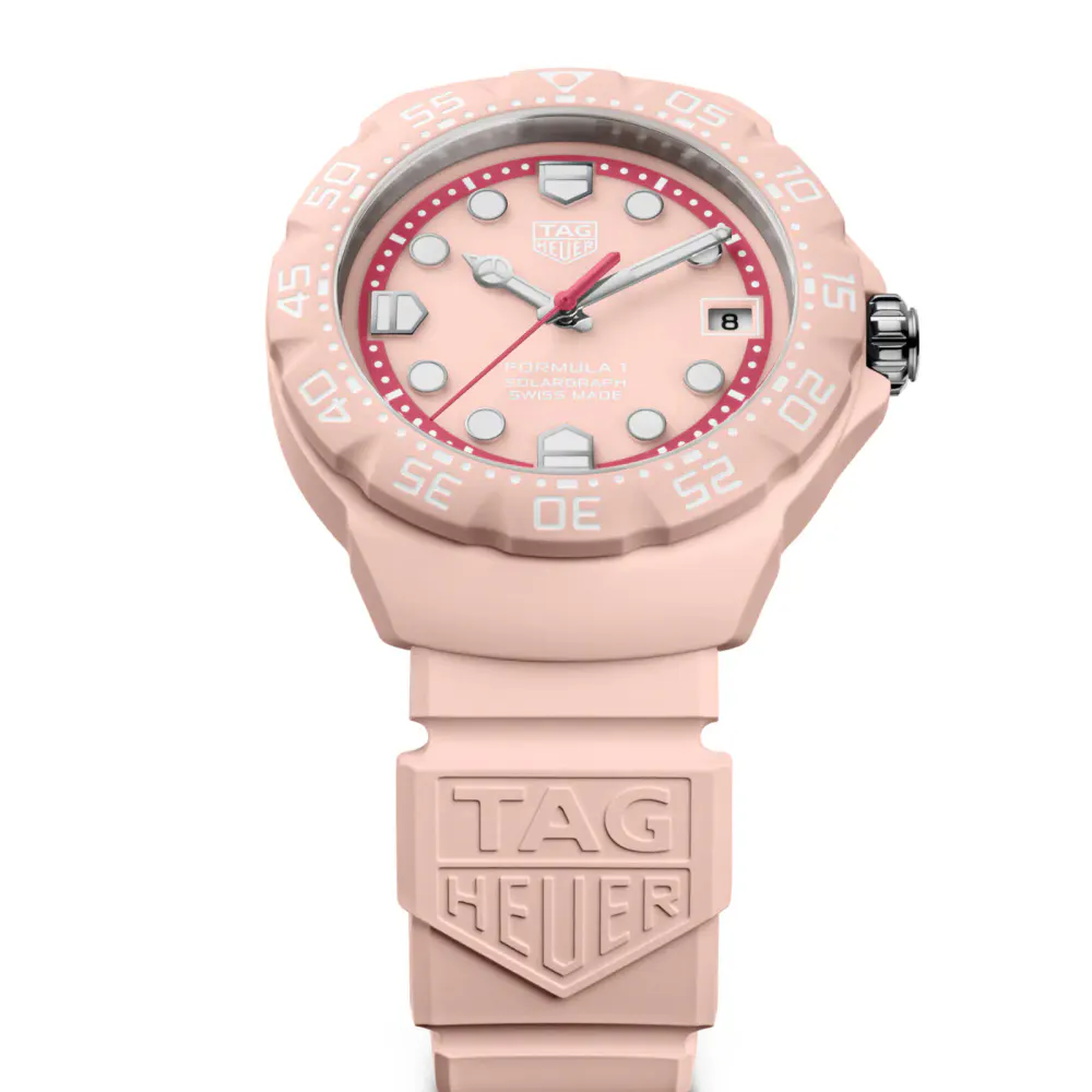 TAG Heuer Formula 1 Solargraph Limited Edition 38mm Unisex Watch Pink detail 3