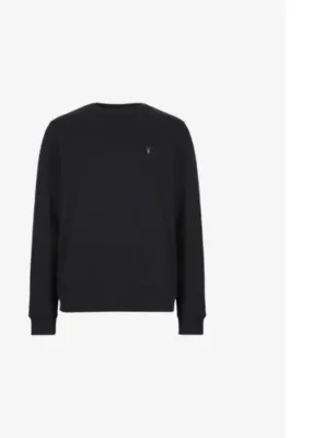 ALLSAINTS Raven Logo-Embroidered Regular-Fit Cotton Sweatshirt - CARTER GREY