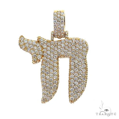 RINA - For Him FACTORY Diamond Chai Pendant Large 69580 in Rose Gold – Pendant