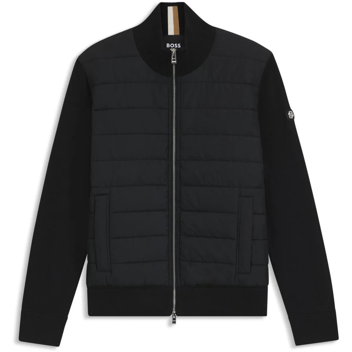 Boss Men's Black Long Sleeve Hybrid Jacket