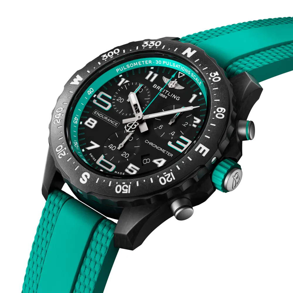 Breitling Endurance Pro 38mm Unisex Watch Turquoise The For Him Group Exclusive in Black, additional product view 2