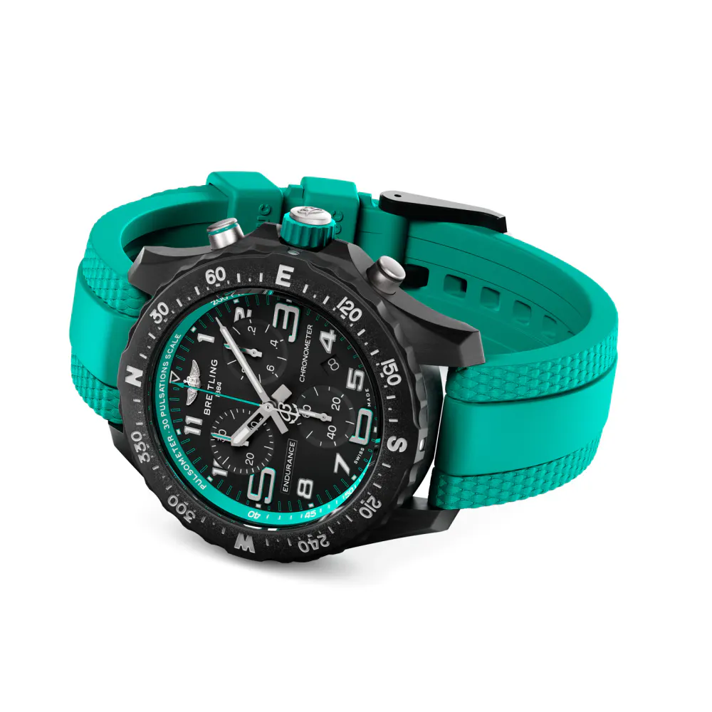 Breitling Endurance Pro 38mm Unisex Watch Turquoise The For Him Group Exclusive in Black, additional product view 3