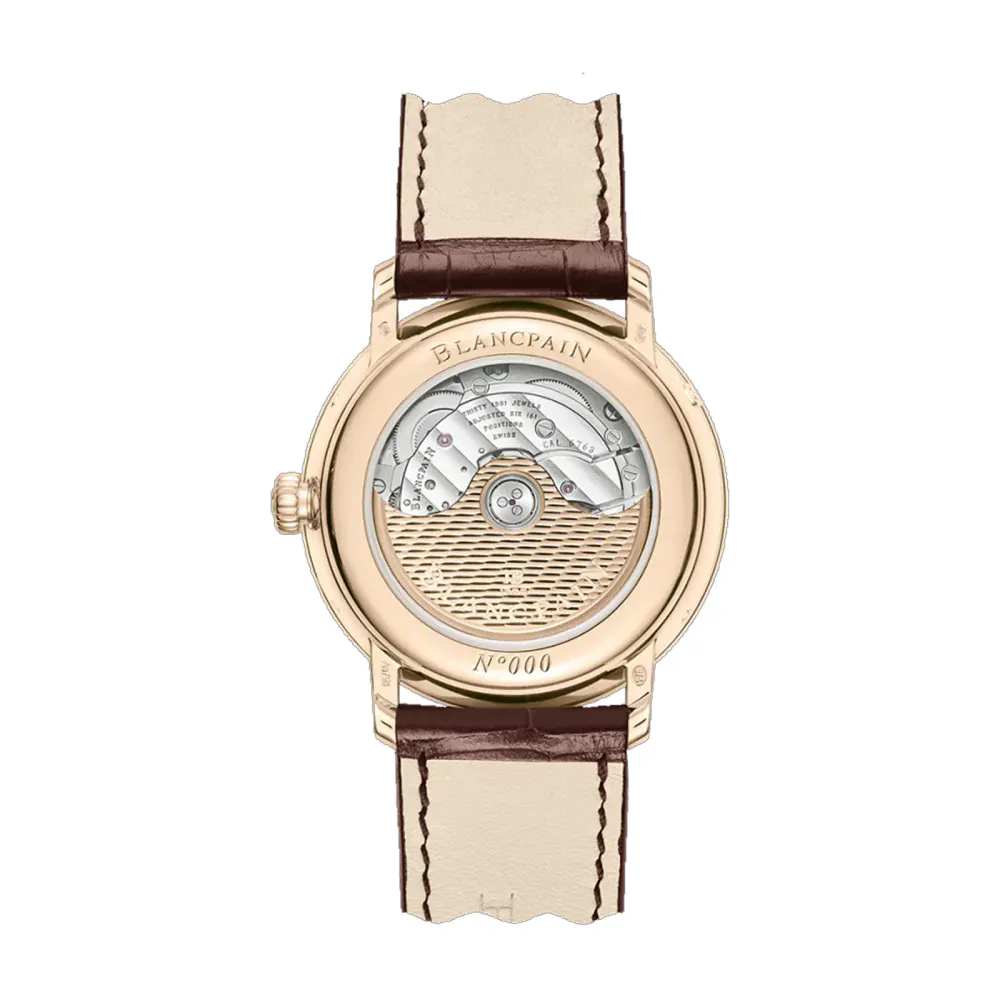 Blancpain Villeret Quantieme Complet 38mm Mens Watch Cream detail 2