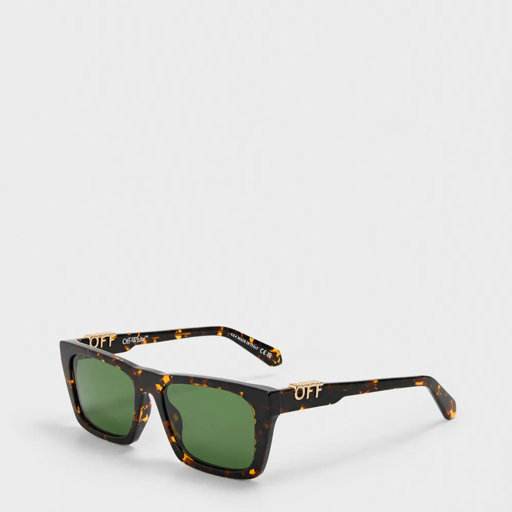 Off White Square UV-Protective Sunglasses