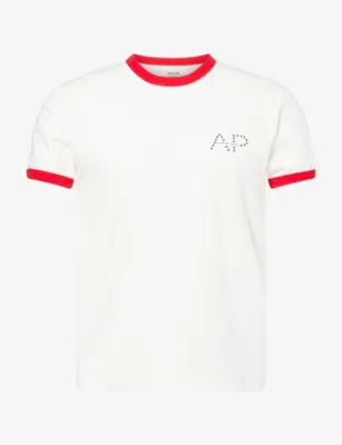 AUSTIN POST Ringer High Tail It Cotton T-Shirt
