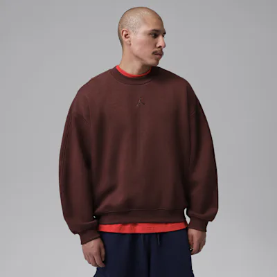 Jordan Brooklyn Men's Oversized Fleece Crew-Neck Sweatshirt - Bronze Eclipse/Earth