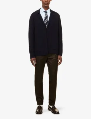 PAUL SMITH Notched-Lapel Merino Wool Cardigan detail 2