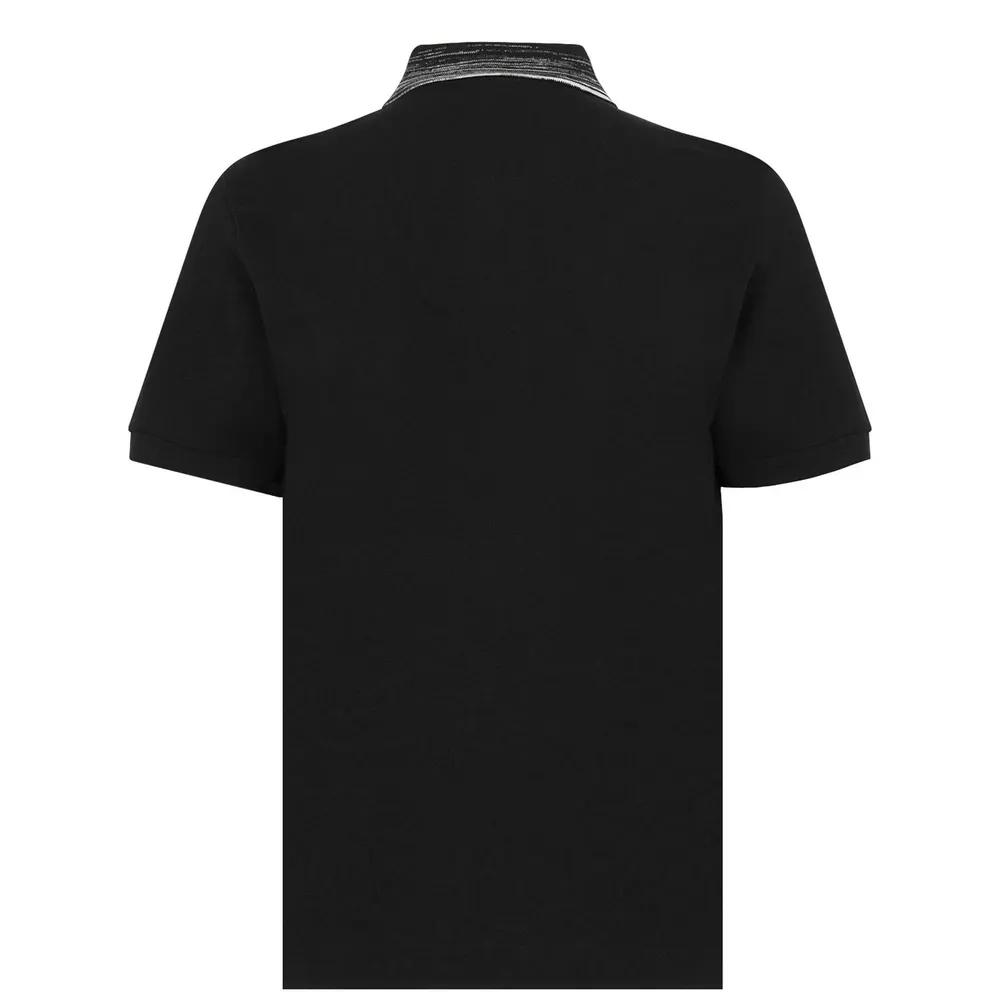 Missoni Logo Polo Shirt in Black S90NC, additional product view 2