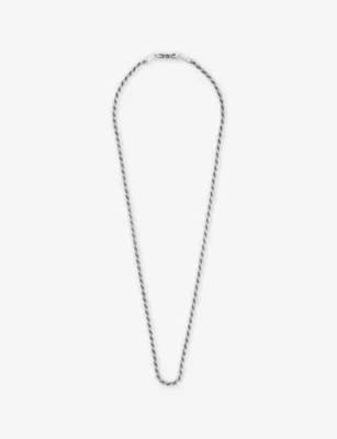 NINETWOFIVE Munir Sterling-Silver Rope Chain Necklace