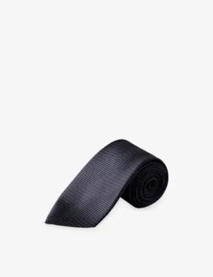 ETON Herringbone Woven Silk Tie