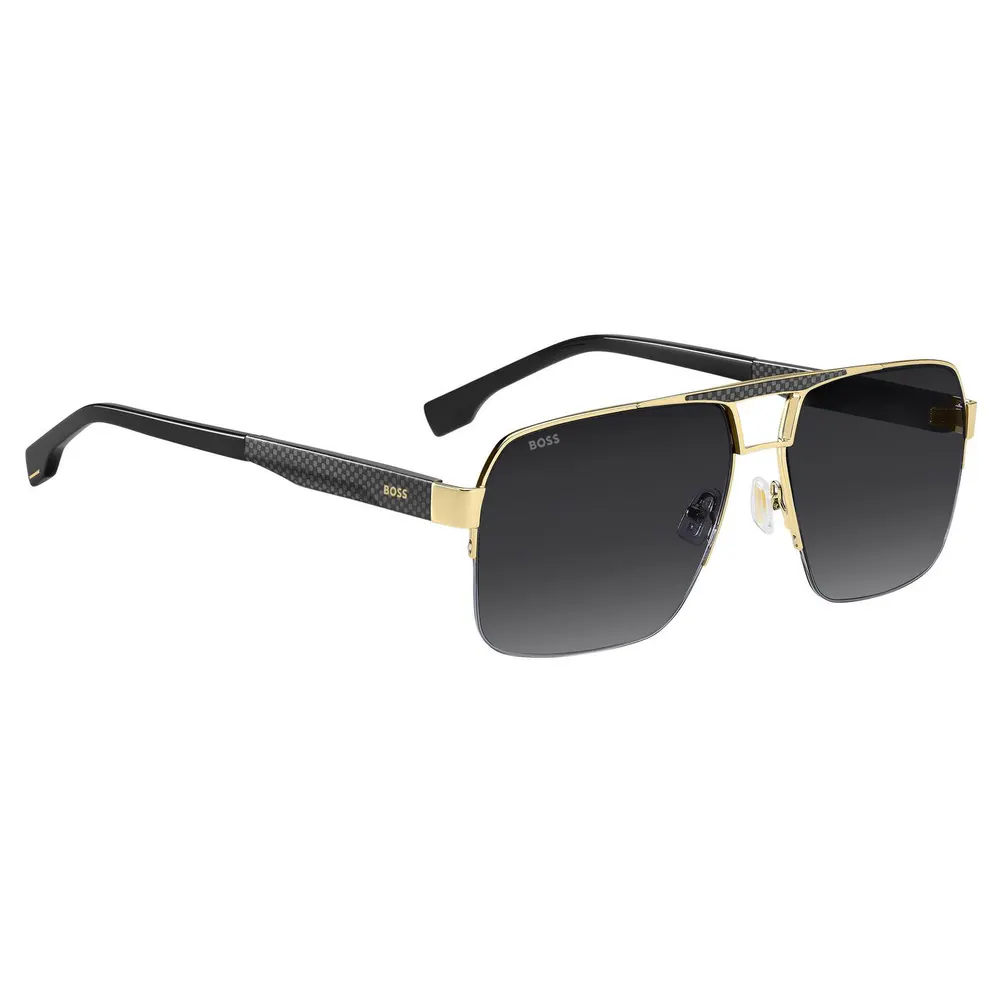 Boss Men's Bridge Semi-Rim Aviator Sunglasses detail 3