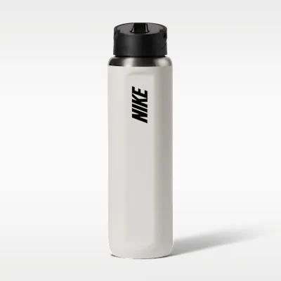 Nike Recharge Stainless-Steel Straw Bottle (710ml approx.) - Light Bone/Black/Black
