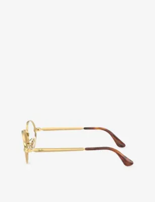 RAY-BAN x A$AP Rocky RB3931V Arista Oval-Frame Metal Eyeglasses detail 2