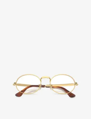 RAY-BAN x A$AP Rocky RB3931V Arista Oval-Frame Metal Eyeglasses detail 3
