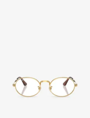 RAY-BAN x A$AP Rocky RB3931V Arista Oval-Frame Metal Eyeglasses