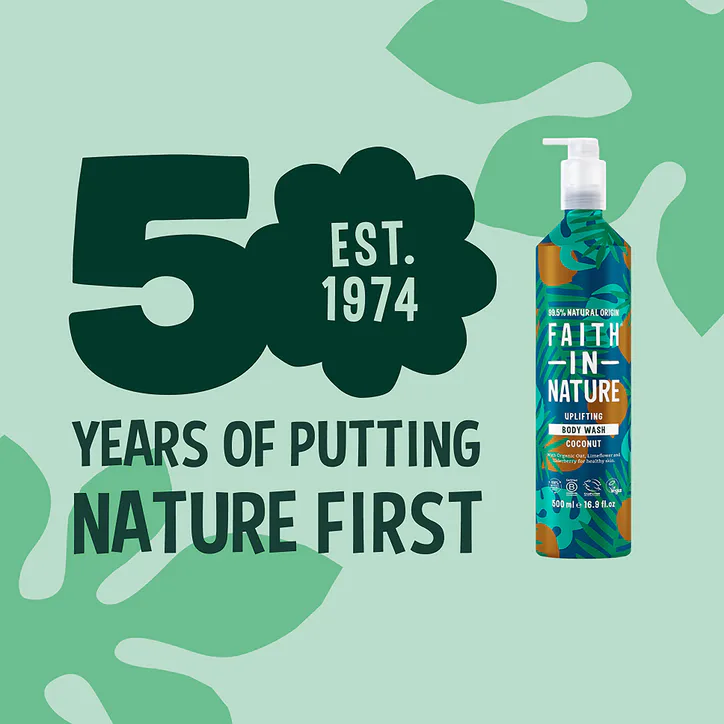 Faith in Nature Body Wash Coconut 500ml Aluminium detail 2