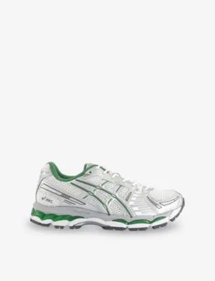 ASICS Gel-Kayano 12 Mesh Trainers - EUR 42.5 / 8.5 UK MEN in WHITE PURE SILVER – Mens | Trainers | Lace up trainers