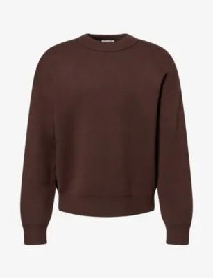 THE COUTURE CLUB Compact Copyright Crewneck Woven Knit Jumper