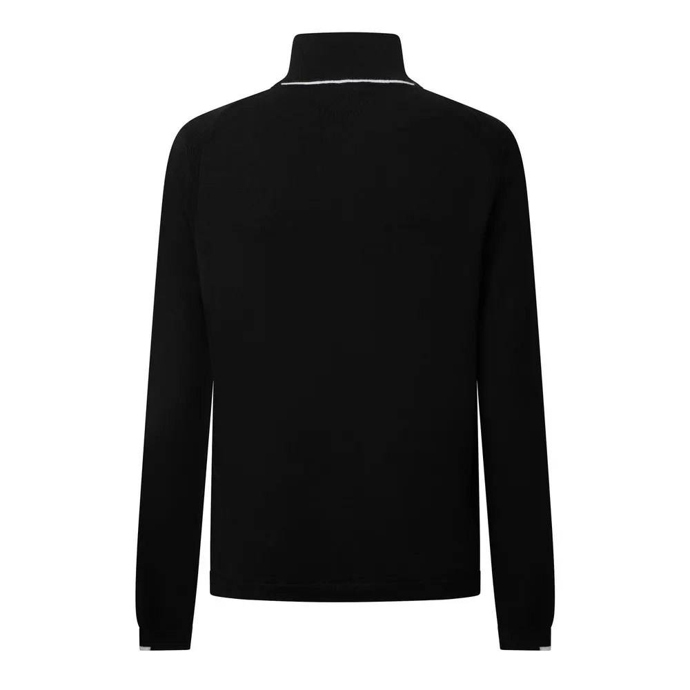 Boss Mens BOSS GREEN Quarter Zip Jumper with Logo Detail detail 2