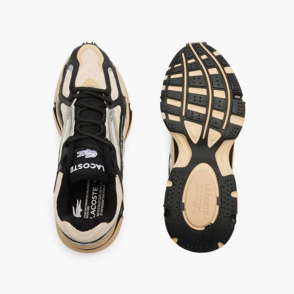 Lacoste L003 2K24 Trainers in Lt Tan/Black, additional product view 3