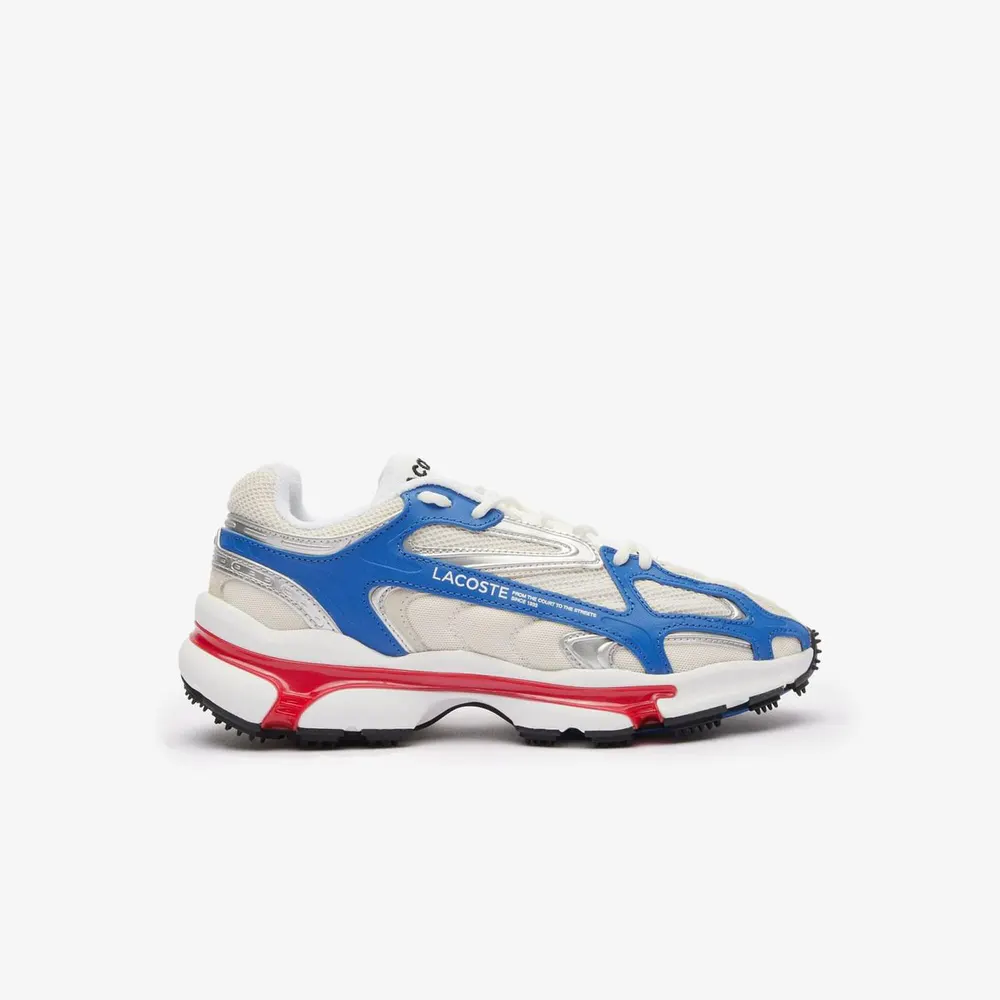 Lacoste L003 2K24 Trainers in White Blue Red – Footwear