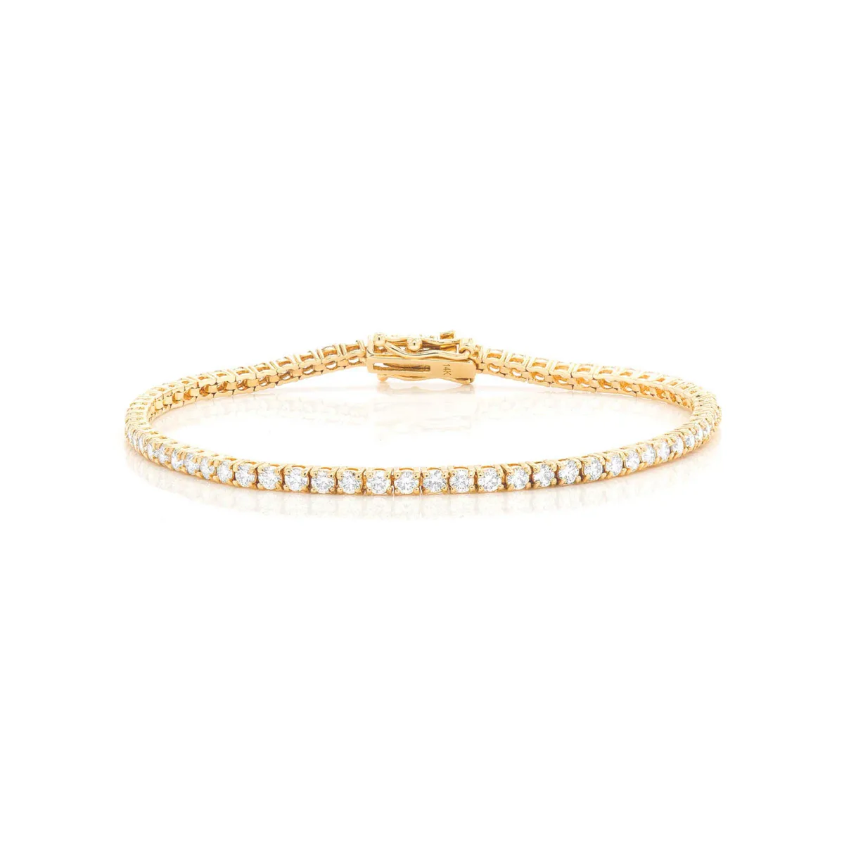 For Him Prong Diamond Tennis Bracelet in 5pt / 3.00ctw / Rose Gold / 7" – Bracelet