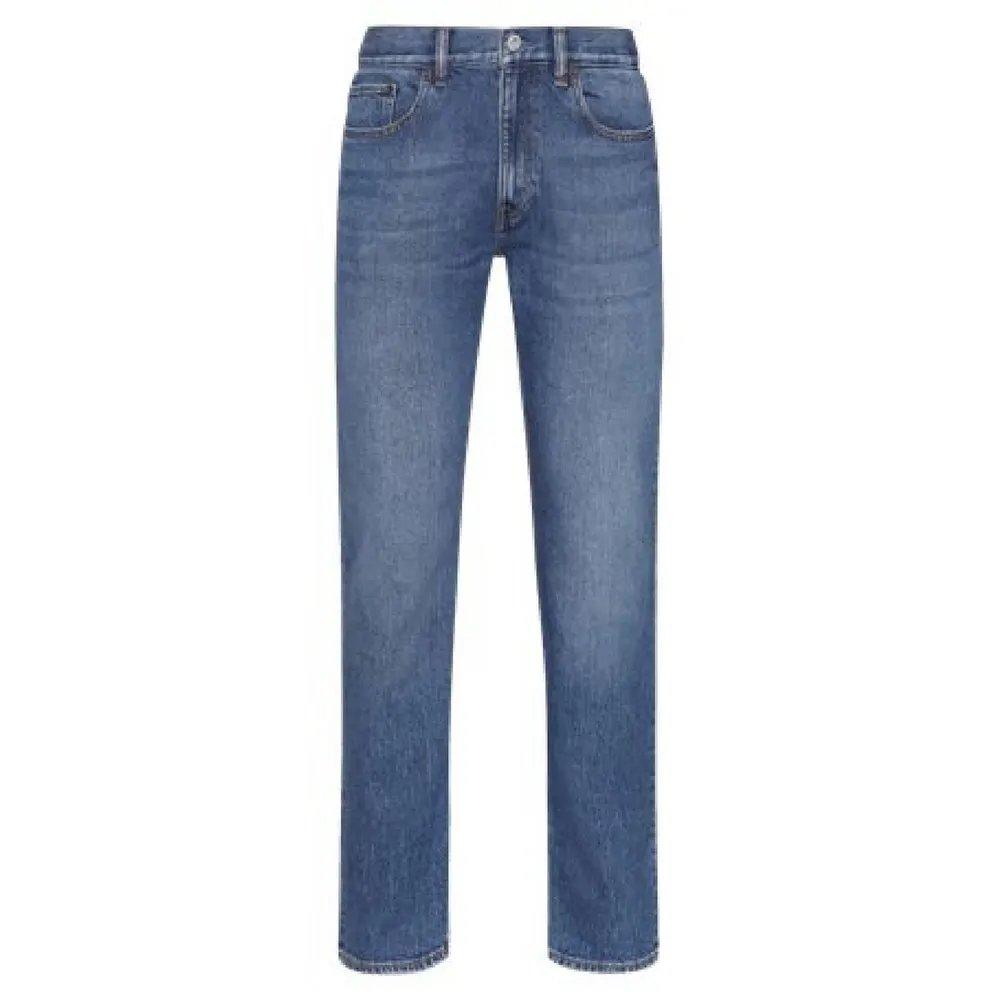 Hugo Men's Ash Jeans in Navy, additional product view 3