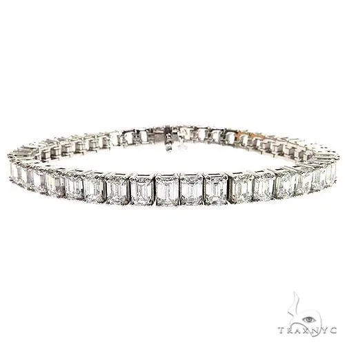 AHMED - For Him CVD 14K Gold Emerald Diamond Bracelet (Lab) 68613 in Rose – Bracelet