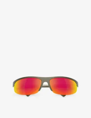 MIU MIU A02SF Oval-Frame Injected Sunglasses