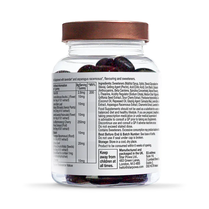 Starpowa Snooze Vitamin Black Cherry Flavoured 30 Gummies detail 2