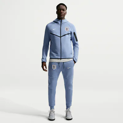 Nike England Tech Fleece Men's Nike Football Joggers - Work Blue/White