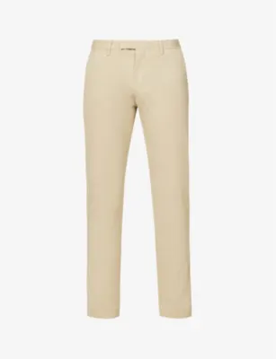 POLO RALPH LAUREN Belted tapered stretch slim-fit stretch-cotton chino trousers - CLASSIC KHAKI - 36/32 detail 3