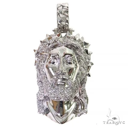 RINA - For Him DISCORD MAX Diamond Spikes Crown Jesus Head Pendant 69149 in Rose Gold – Pendant