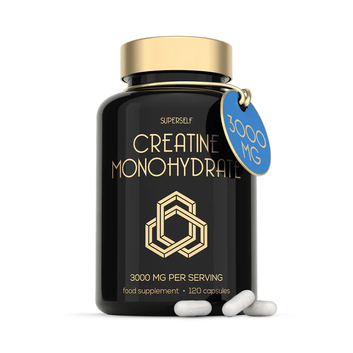 SuperSelf Creatine Monohydrate 3000mg 120 Capsules