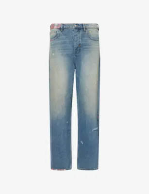 NAHMIAS Recess Baggy Denim Jeans in LIGHT INDIGO – Mens | Jeans | Tapered