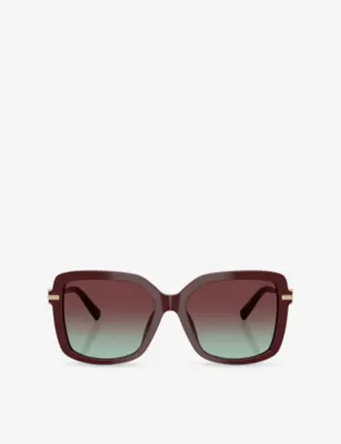 TIFFANY & CO TF4252B Square-Frame Acetate Sunglasses