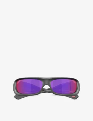 OAKLEY OO9520 Rectangle-Frame Polycarbonate Sunglasses detail 3